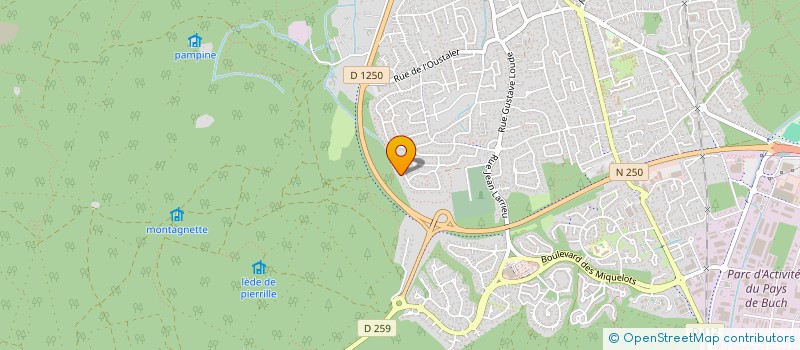 localisation de l'entreprise BROIS BATI PRESSE à LA TESTE-DE-BUCH