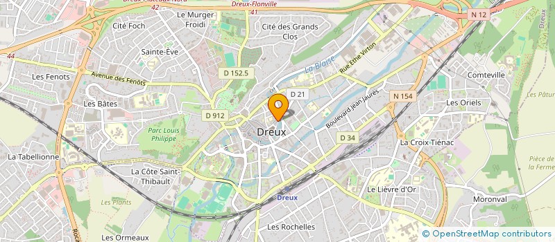 localisation de l'entreprise BROISE & PIQUET ASSOCIES à DREUX