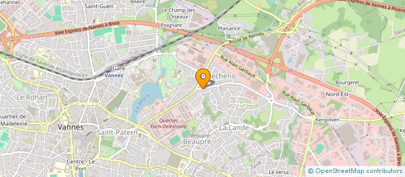 localisation de l'entreprise BROKER à VANNES