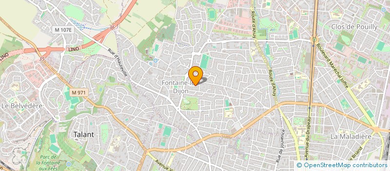 localisation de l'entreprise BROKER  FONTAINE-LES-DIJON