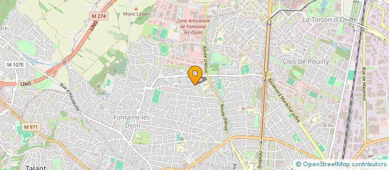 localisation de l'entreprise BROKER AUDIOLOGIE WS à FONTAINE-LES-DIJON