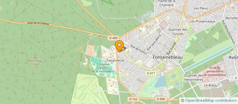 localisation de l'entreprise BROKER-SANTE à FONTAINEBLEAU