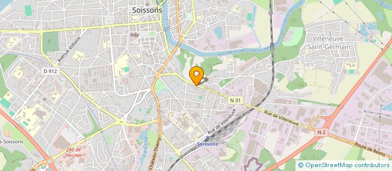 localisation de l'entreprise BROKOM à SOISSONS