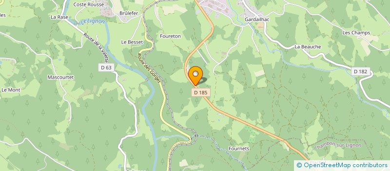 localisation de l'entreprise BROLLES PAYSAGES  TENCE