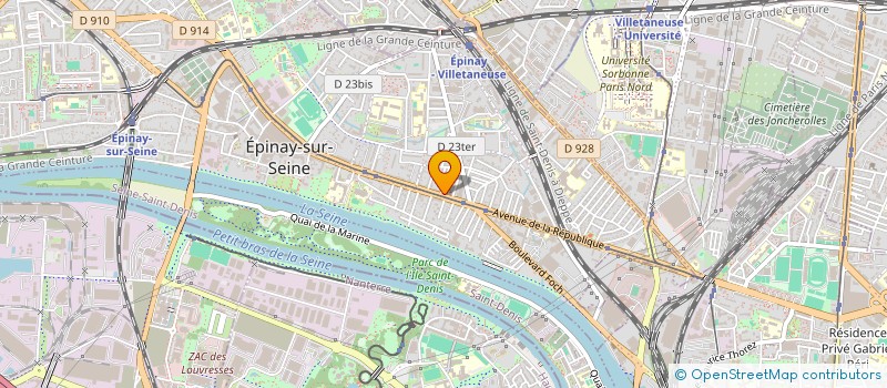 localisation de l'entreprise BROLY à EPINAY-SUR-SEINE