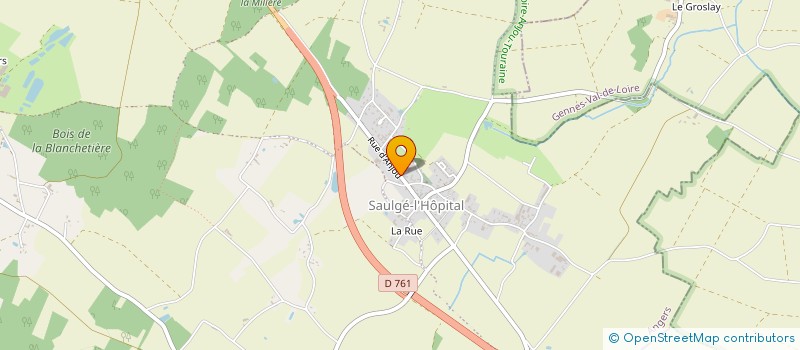 localisation de l'entreprise BROMAR  BRISSAC LOIRE AUBANCE