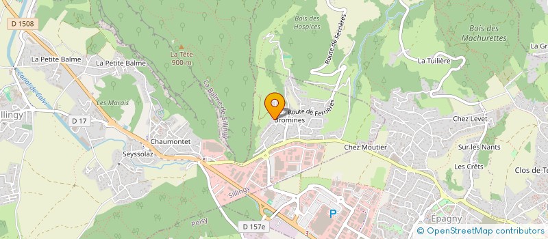 localisation de l'entreprise BROMINES  SILLINGY