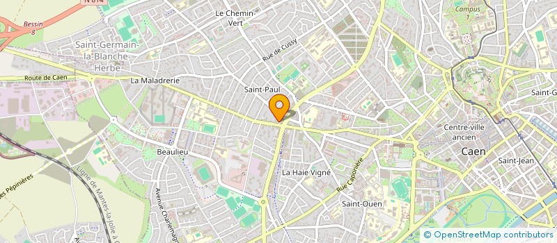 localisation de l'entreprise BRON à CAEN
