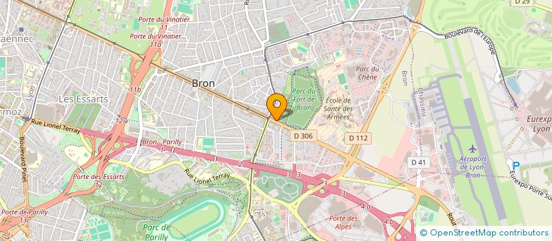 localisation de l'entreprise BRON  BRON