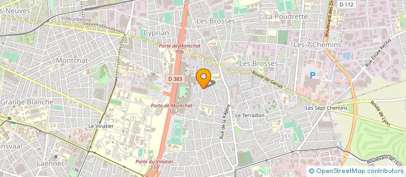 localisation de l'entreprise BRON BASKET CLUB à BRON