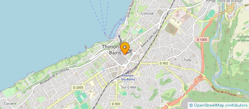 localisation de l'entreprise BRON CHAUSSURES à THONON-LES-BAINS