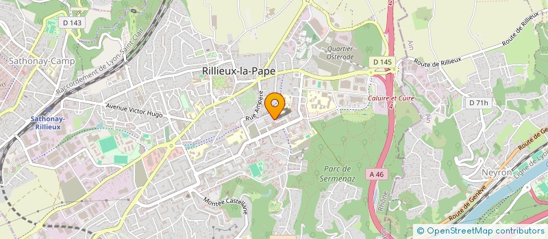 localisation de l'entreprise BRON CINEMA à RILLIEUX-LA-PAPE