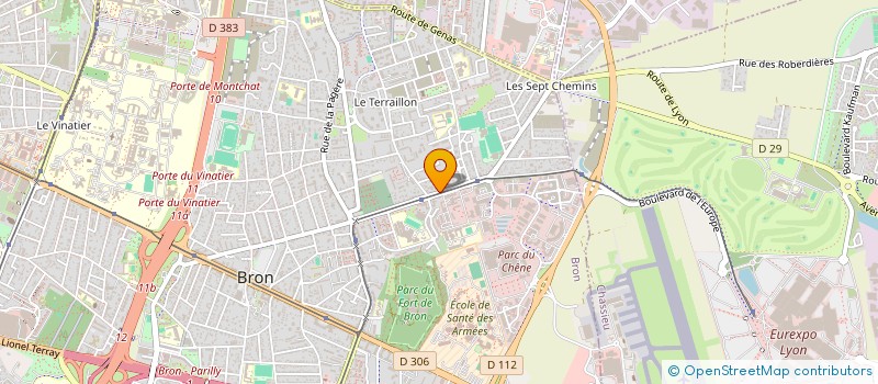 localisation de l'entreprise BRON EXPERTISE à BRON