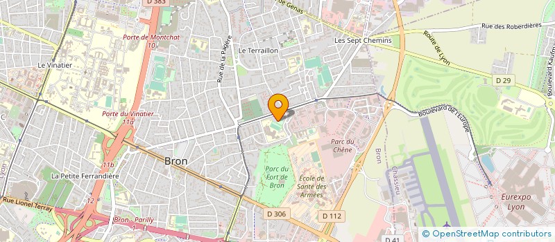 localisation de l'entreprise BRON HANDBALL à BRON