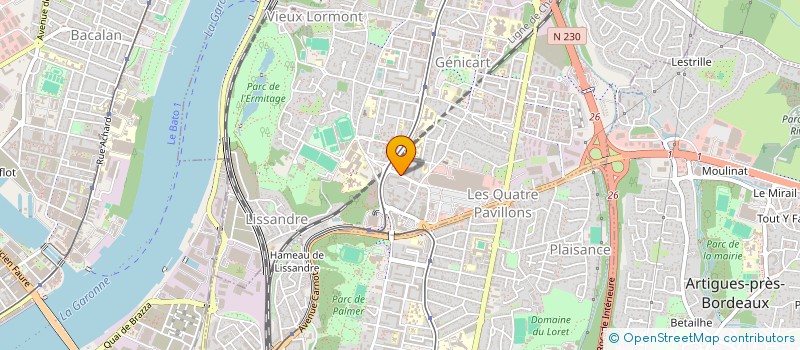 localisation de l'entreprise BRON & SAILLAN  LORMONT