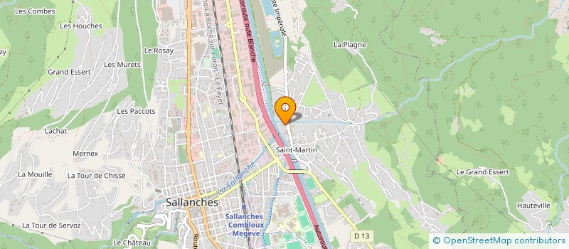 localisation de l'entreprise BRONDEX PLOMBERIE ET ENTRETIEN  SALLANCHES