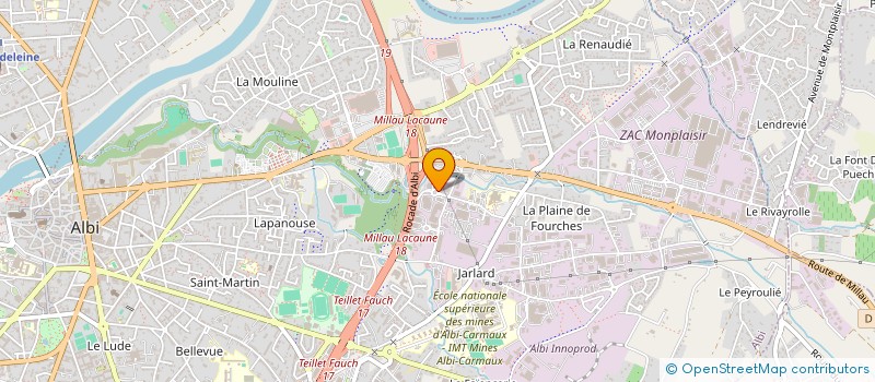 localisation de l'entreprise BRONE  ALBI