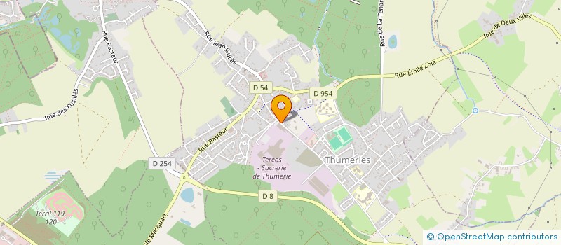 localisation de l'entreprise BRONGNIART - LA CRAVACHE D'OR  THUMERIES