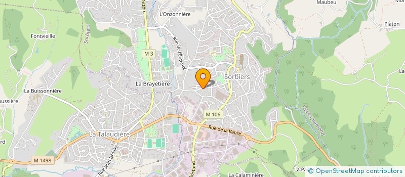 localisation de l'entreprise BRONK'S  SORBIERS