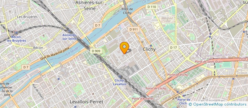 localisation de l'entreprise BRONSON à CLICHY