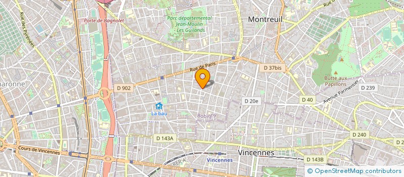localisation de l'entreprise BRONX à MONTREUIL