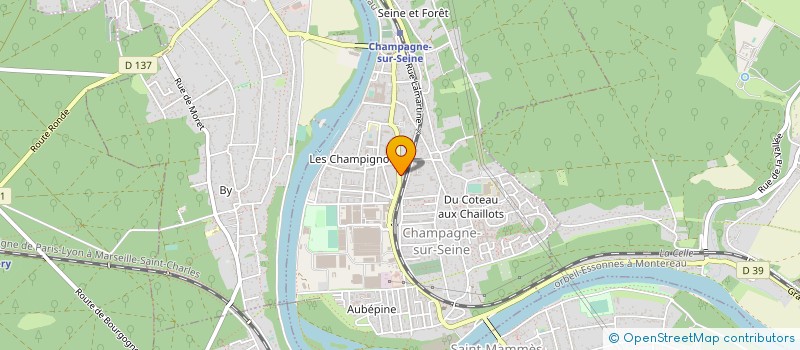 localisation de l'entreprise BRONZE DE PARIS à CHAMPAGNE-SUR-SEINE
