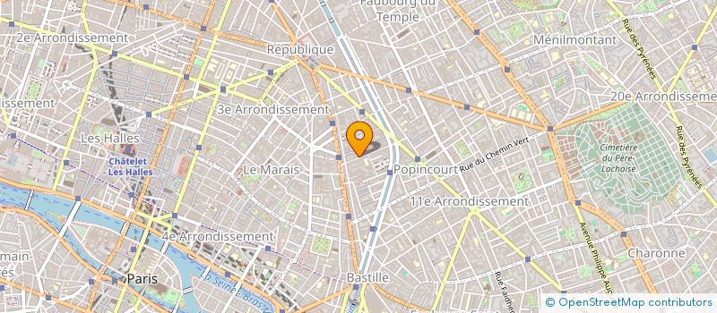 localisation de l'entreprise BRONZE ET CISELURE DE PARIS à PARIS