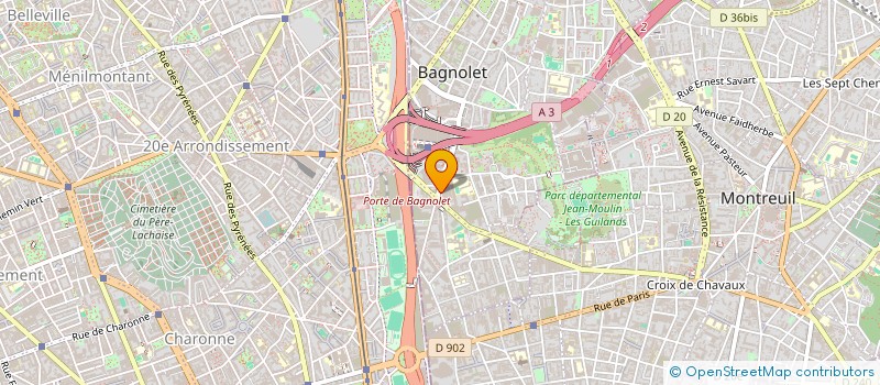 localisation de l'entreprise BRONZE EUROFRANCE DIFFUSION à BAGNOLET