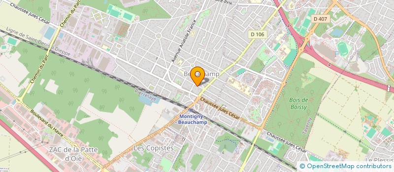 localisation de l'entreprise BRONZE-JINGEAUD  BEAUCHAMP