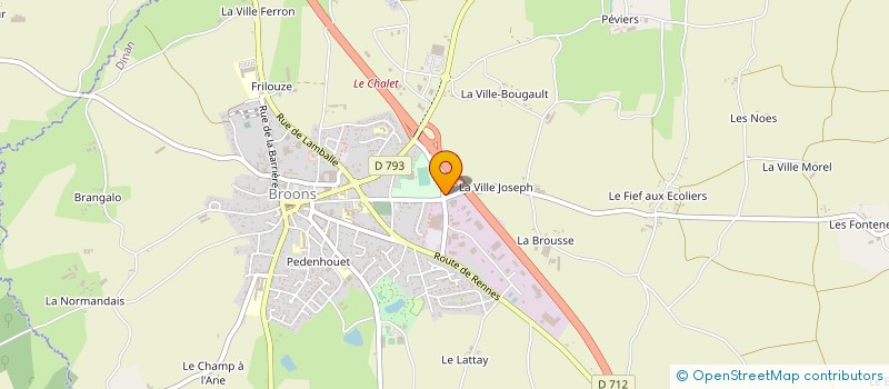 localisation de l'entreprise BROONS DISTRIBUTION  BROONS