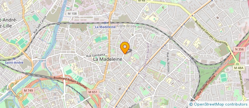 localisation de l'entreprise BROOX à LA MADELEINE