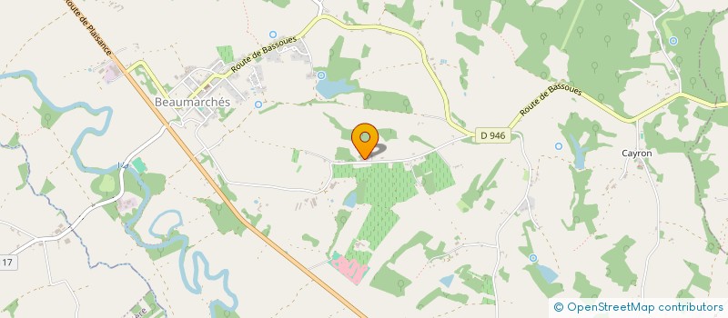 localisation de l'entreprise BROQUA   BEAUMARCHES