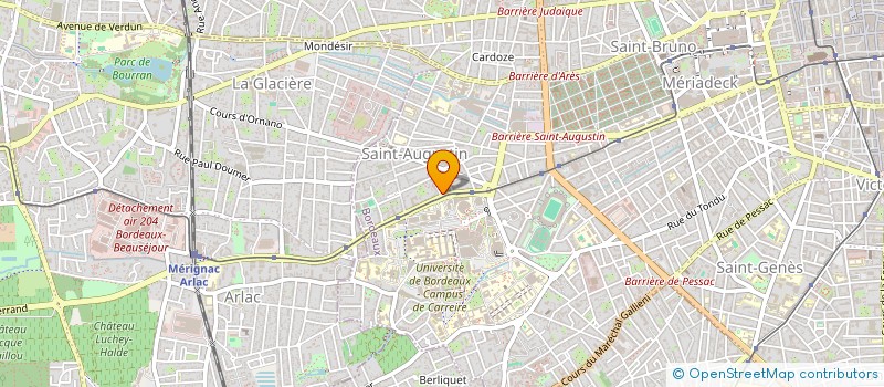 localisation de l'entreprise BROQUIN  BORDEAUX