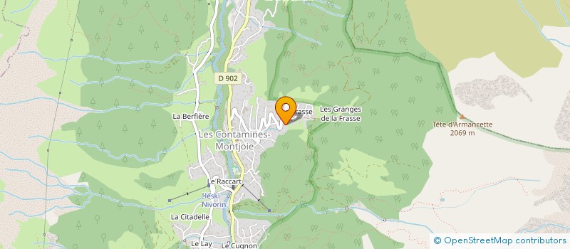 localisation de l'entreprise BROS  LES CONTAMINES-MONTJOIE