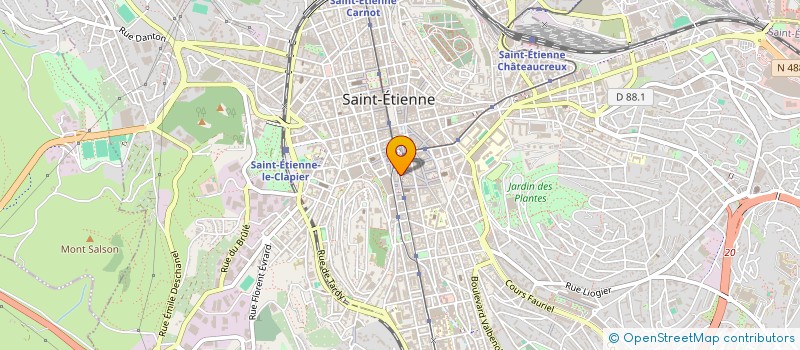 localisation de l'entreprise BROS LOUISE  SAINT-ETIENNE