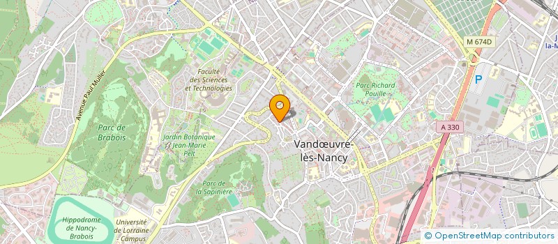 localisation de l'entreprise BROSSARD CEDRIC COLLOMBET ELODIE  VANDUVRE-LES-NANCY