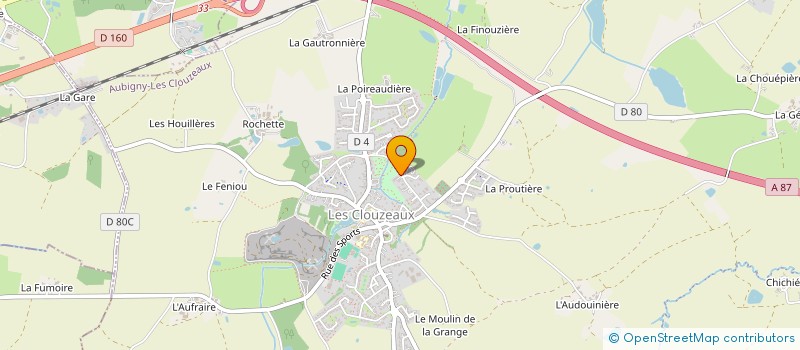 localisation de l'entreprise BROSSARD PLOMBERIE ELECTRICITE à AUBIGNY-LES CLOUZEAUX