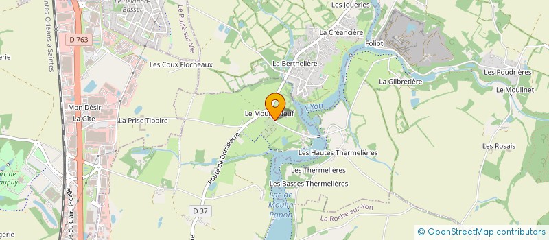 localisation de l'entreprise BROSSARDIERE AMENAGEMENT à LA ROCHE-SUR-YON