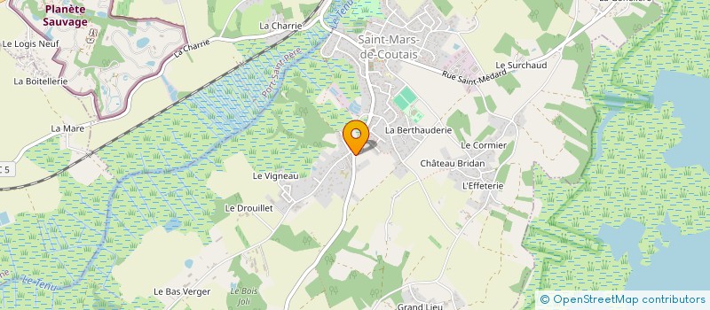 localisation de l'entreprise BROSSAUD ET FILS MACONNERIE à SAINT-MARS-DE-COUTAIS