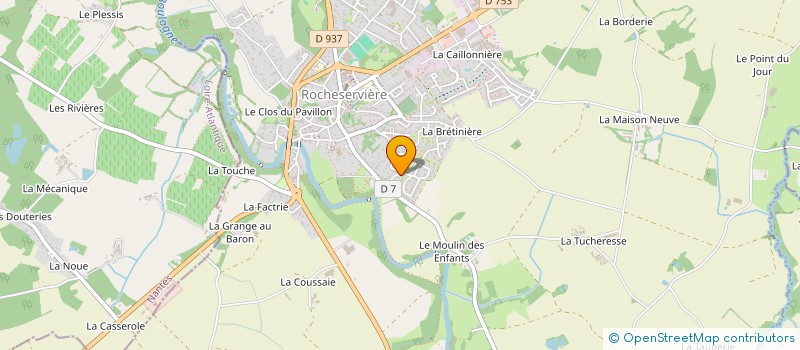 localisation de l'entreprise BROSSAUD PAVAGEAU  ROCHESERVIERE