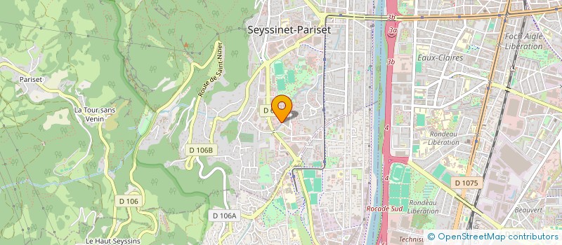 localisation de l'entreprise BROSSEL 2  SEYSSINET-PARISET