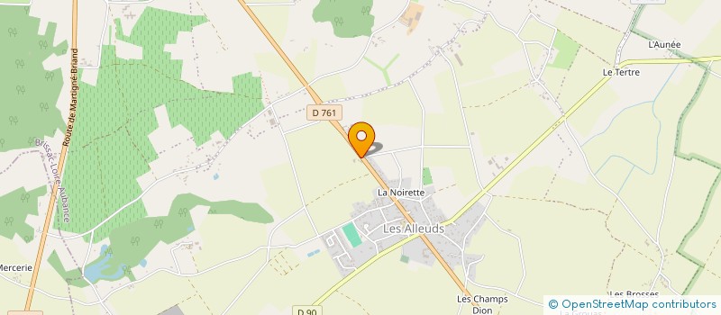 localisation de l'entreprise BROSSELLIER COUVERTURE à BRISSAC LOIRE AUBANCE