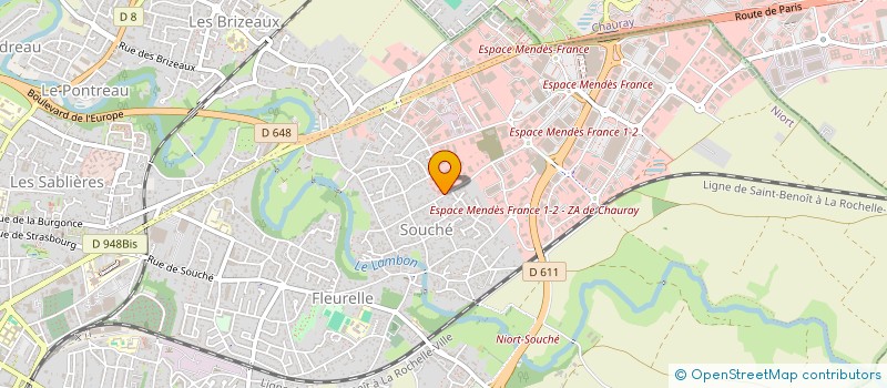 localisation de l'entreprise BROSSERIE BRENET SA à NIORT