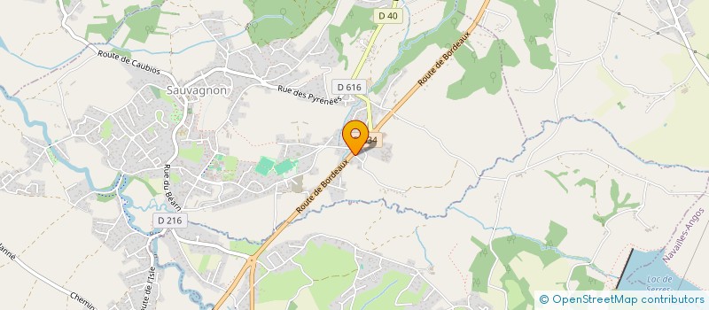 localisation de l'entreprise BROSSET  SAUVAGNON