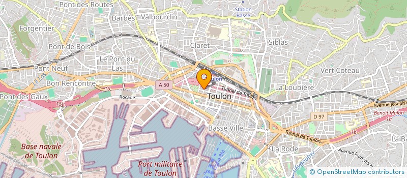 localisation de l'entreprise BROSSET PIERRE  TOULON