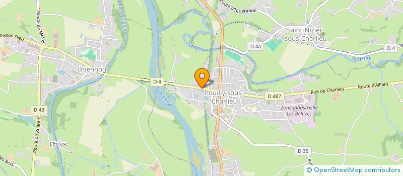localisation de l'entreprise BROSSETTE RECUPERATION à POUILLY-SOUS-CHARLIEU