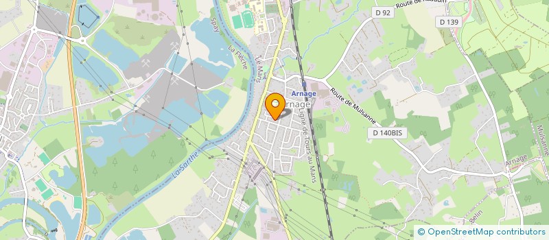 localisation de l'entreprise BROSSIER à ARNAGE
