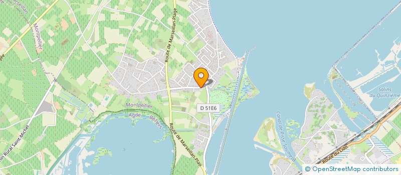 localisation de l'entreprise BROSSIER & FILS  MARSEILLAN