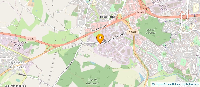localisation de l'entreprise BROSSIER-SADERNE à BEAUCOUZE