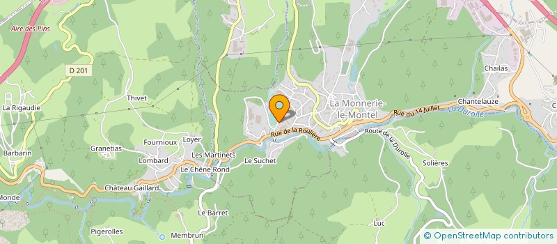 localisation de l'entreprise BROSSON à LA MONNERIE-LE-MONTEL